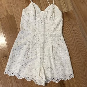 Women’s Xhiliration White Romper (size M)